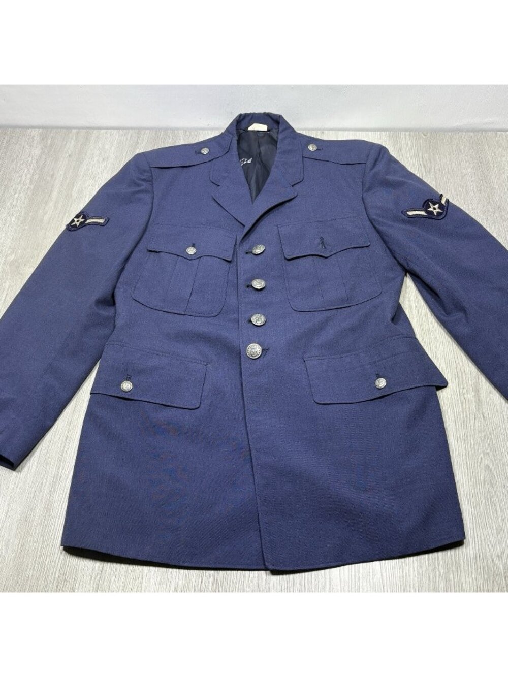US Air Force Jacket Mens 40S Blue Service Dress USAF Uniform Coat